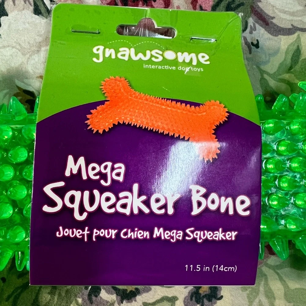 Gnawsome Mega Squeaker Bone Dog Toy